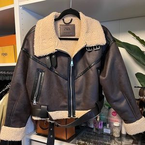 Zara Faux Leather Jacket